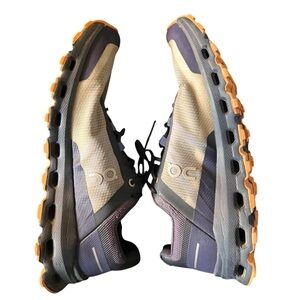 ON Cloudvista Trail Running Shoes Sneakers Gray Blue Orange Women's SZ 8.5